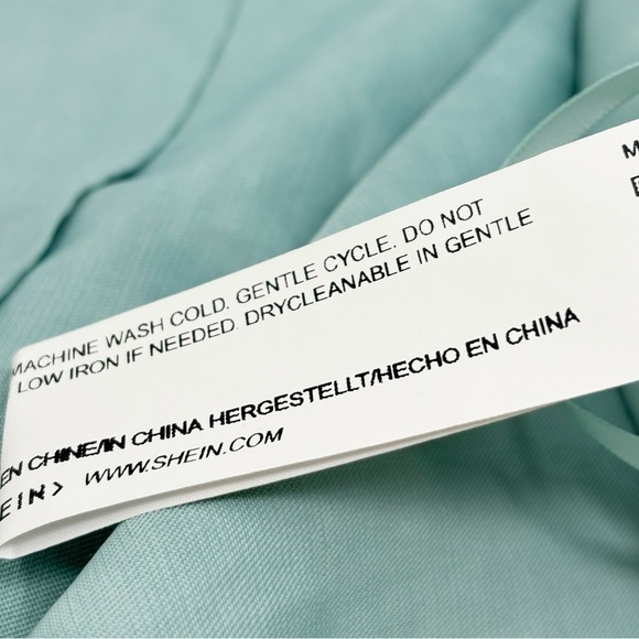 MOTF Women’s Blue High Rise Linen Blend Tie Front Cuffed Shorts Size Small - Picture 10 of 10